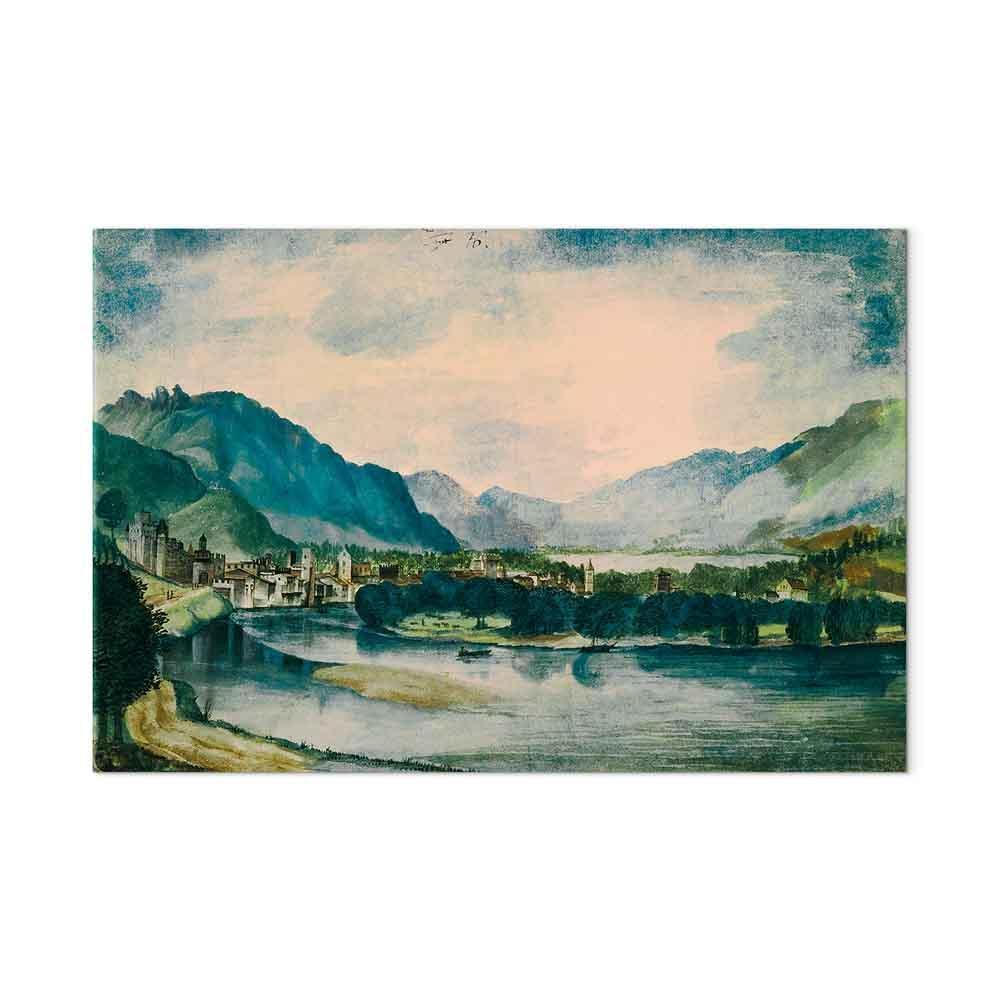 Obraz - Albrecht Dürer – Widok na Trydent od północy