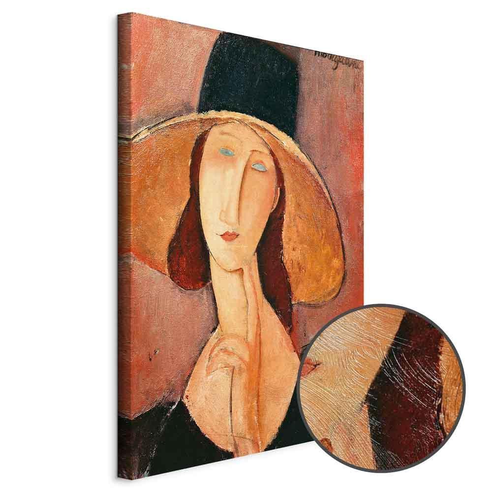 Obraz - Amedeo Modigliani – Portret Jeanne Hebuterne w dużym kapeluszu