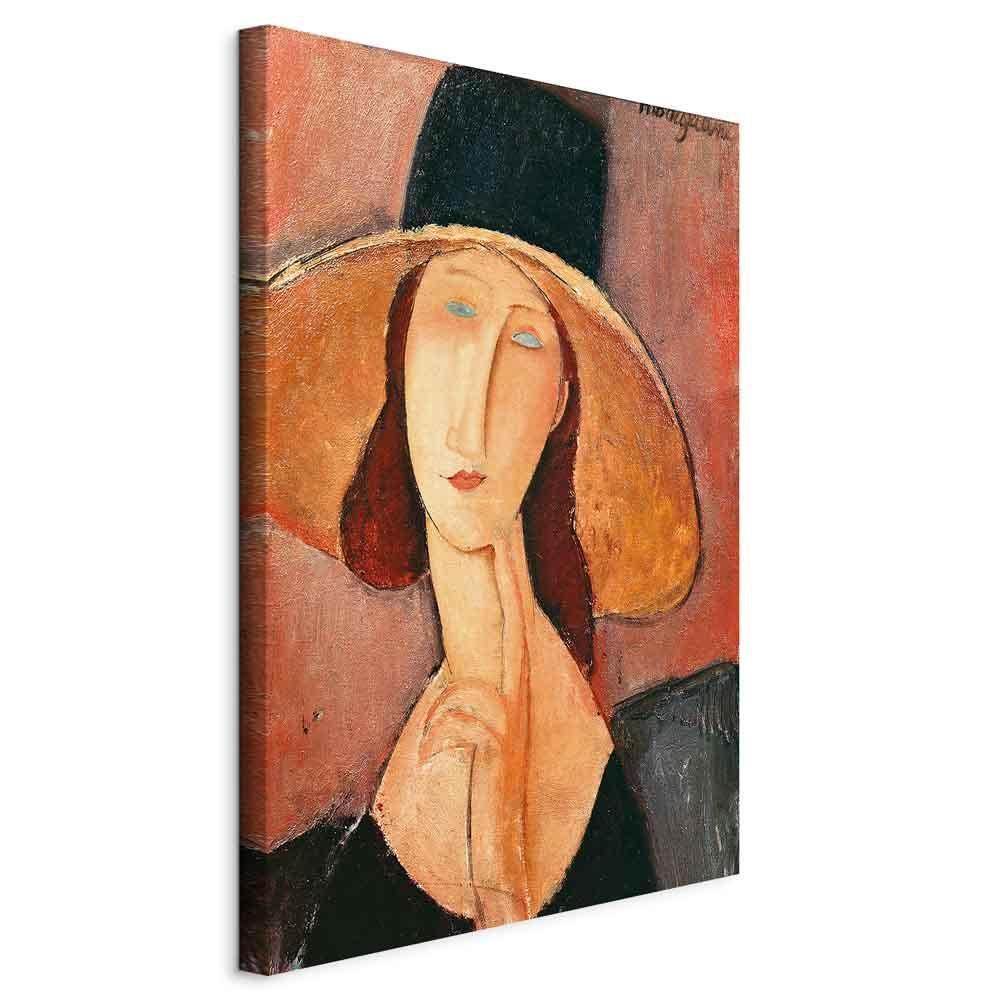Obraz - Amedeo Modigliani – Portret Jeanne Hebuterne w dużym kapeluszu