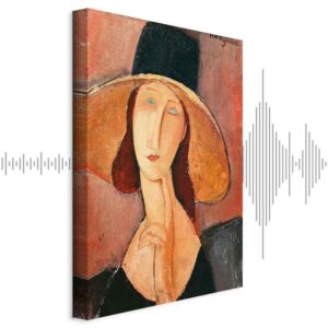 Obraz - Amedeo Modigliani – Portret Jeanne Hebuterne w dużym kapeluszu