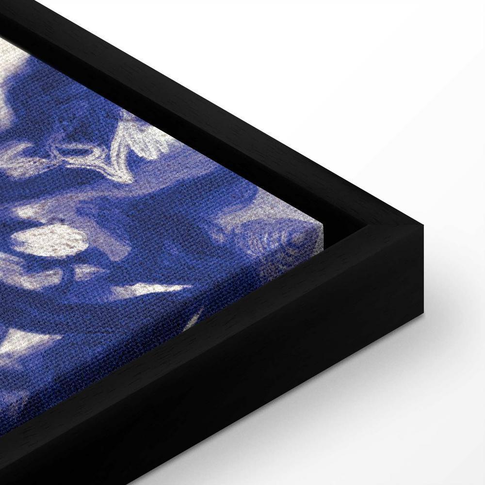 Obraz - Antyczna winnica - trzy kobiety w portalu malowane niebieskim tuszem