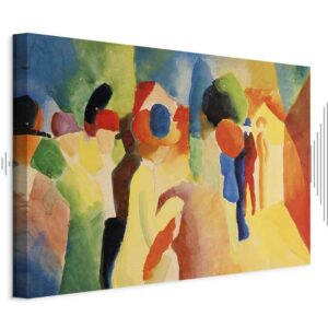 Obraz - August Macke – Kobieta w żółtym płaszczu