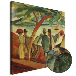 Obraz - August Macke – Spacerowicze nad jeziorem