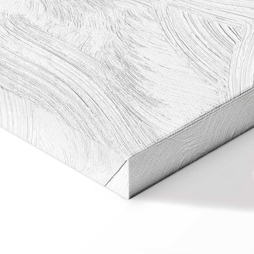 Obraz - Balans słów (1-częściowy) - czarny napis po angielsku na białym tle