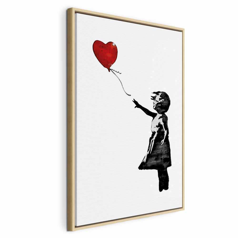 Obraz - Banksy: Dziewczynka z balonem (1-częściowy) pionowy