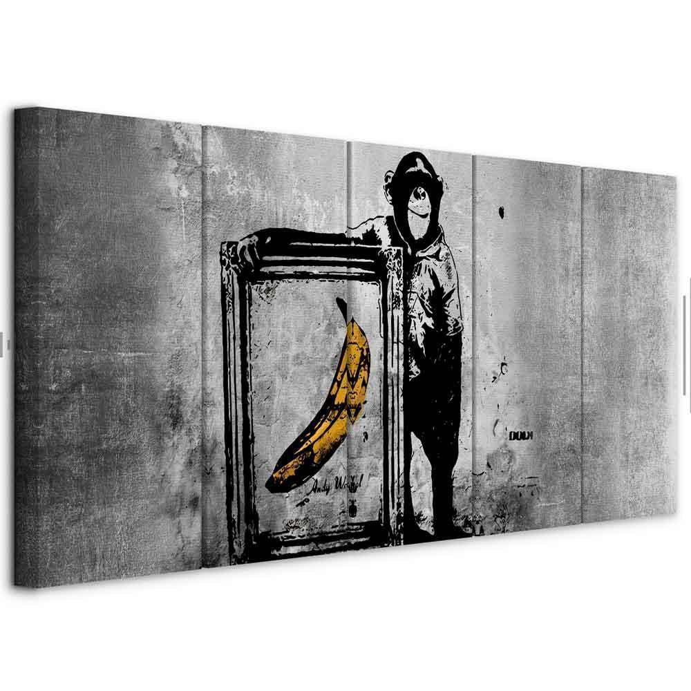 Obraz - Banksy: Małpa z ramą