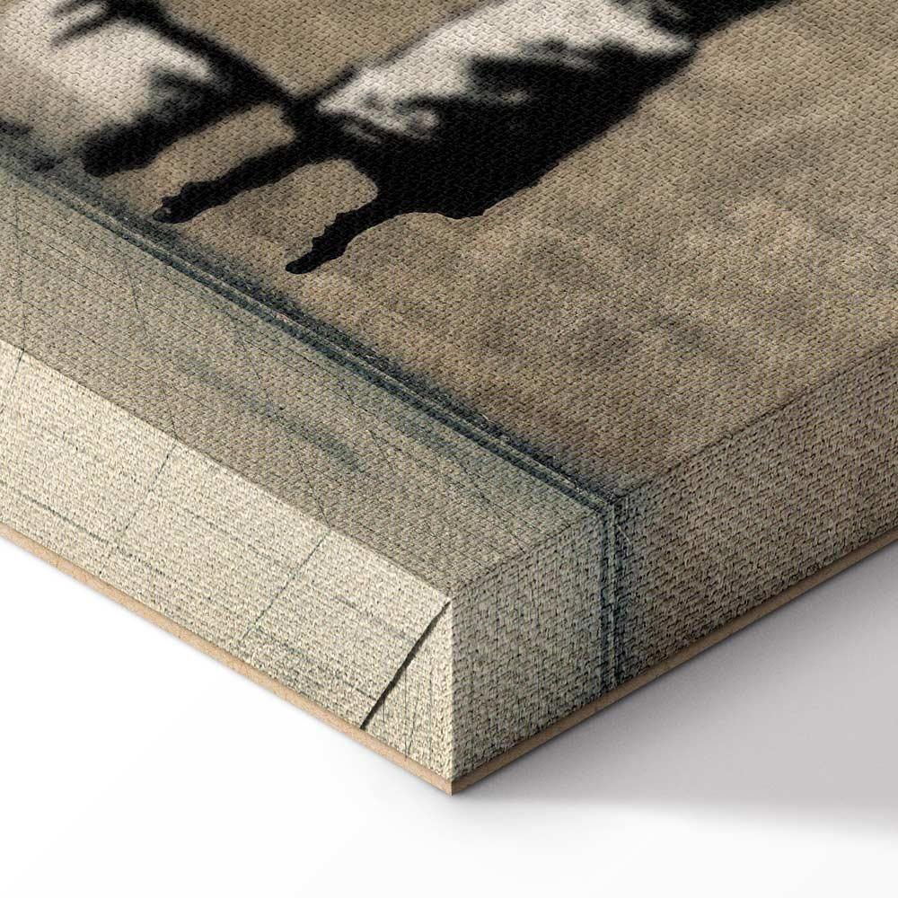 Obraz - Banksy: Pranie zebry na betonie (1-częściowy) szeroki