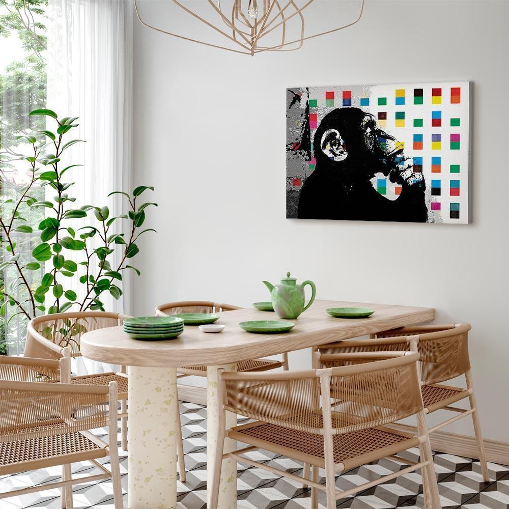 Obraz - Banksy The Thinker Monkey