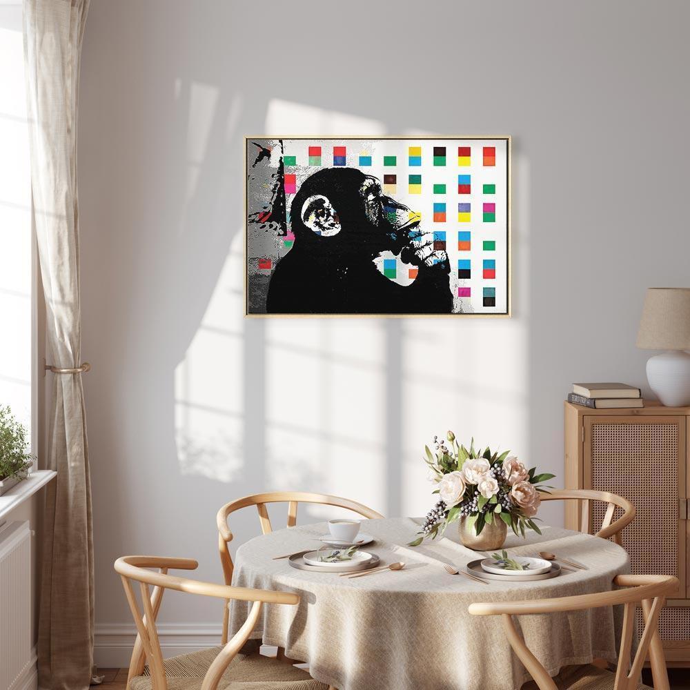 Obraz - Banksy The Thinker Monkey