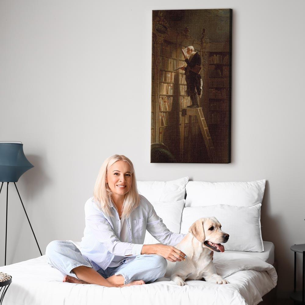 Obraz - Carl Spitzweg – Bibliotekarz