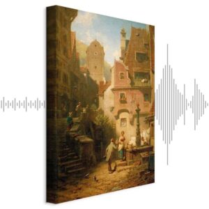 Obraz - Carl Spitzweg – Życzliwy prezentujący kwiaty
