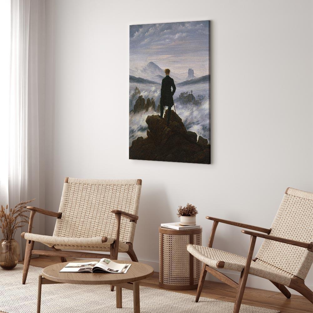 Obraz - Caspar David Friedrich – Wędrowiec nad morzem mgły