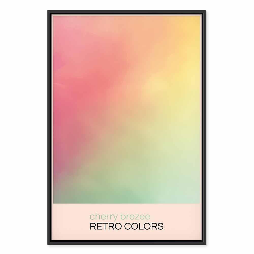 Obraz - Cherry Brezee - Pastelowy gradient w delikatnych retro kolorach