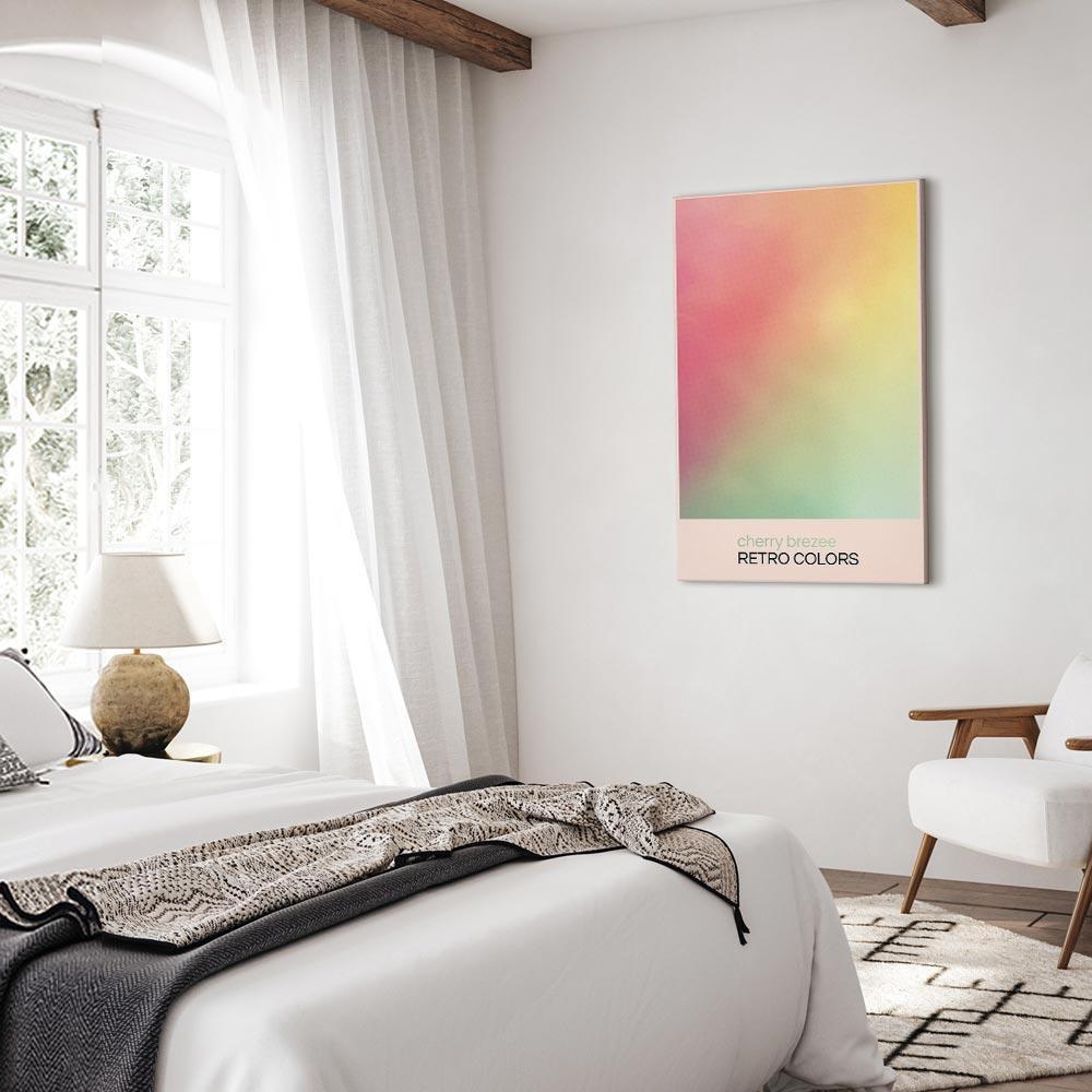 Obraz - Cherry Brezee - Pastelowy gradient w delikatnych retro kolorach