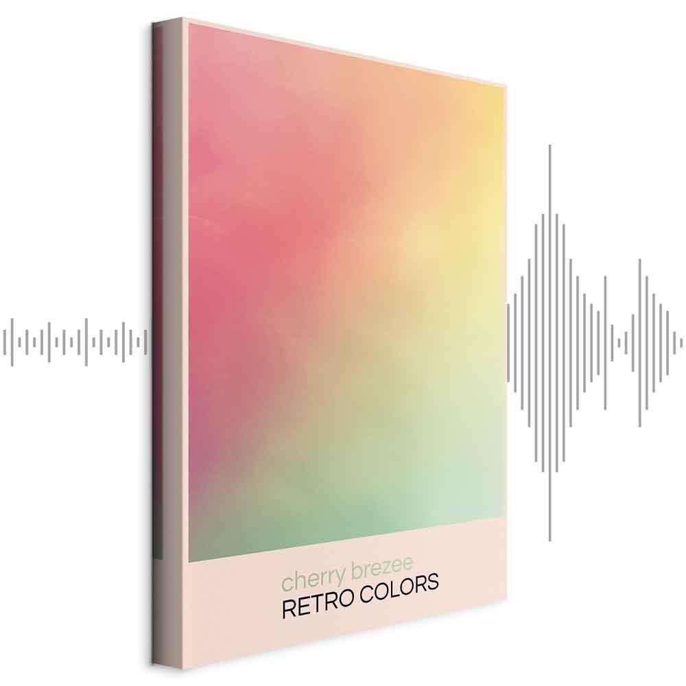 Obraz - Cherry Brezee - Pastelowy gradient w delikatnych retro kolorach
