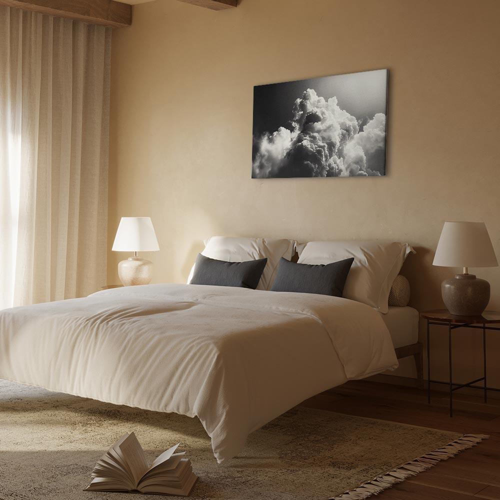 Obraz - Chmury jak z marzeń: Pozwól słońcu rozświetlić twój dzień – Wizualna Uczta