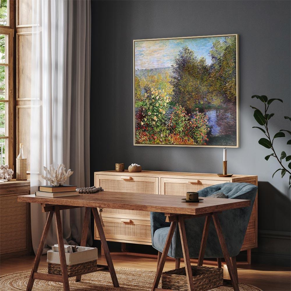 Obraz - Claude Monet – Kącik ogrodowy w Montgeron