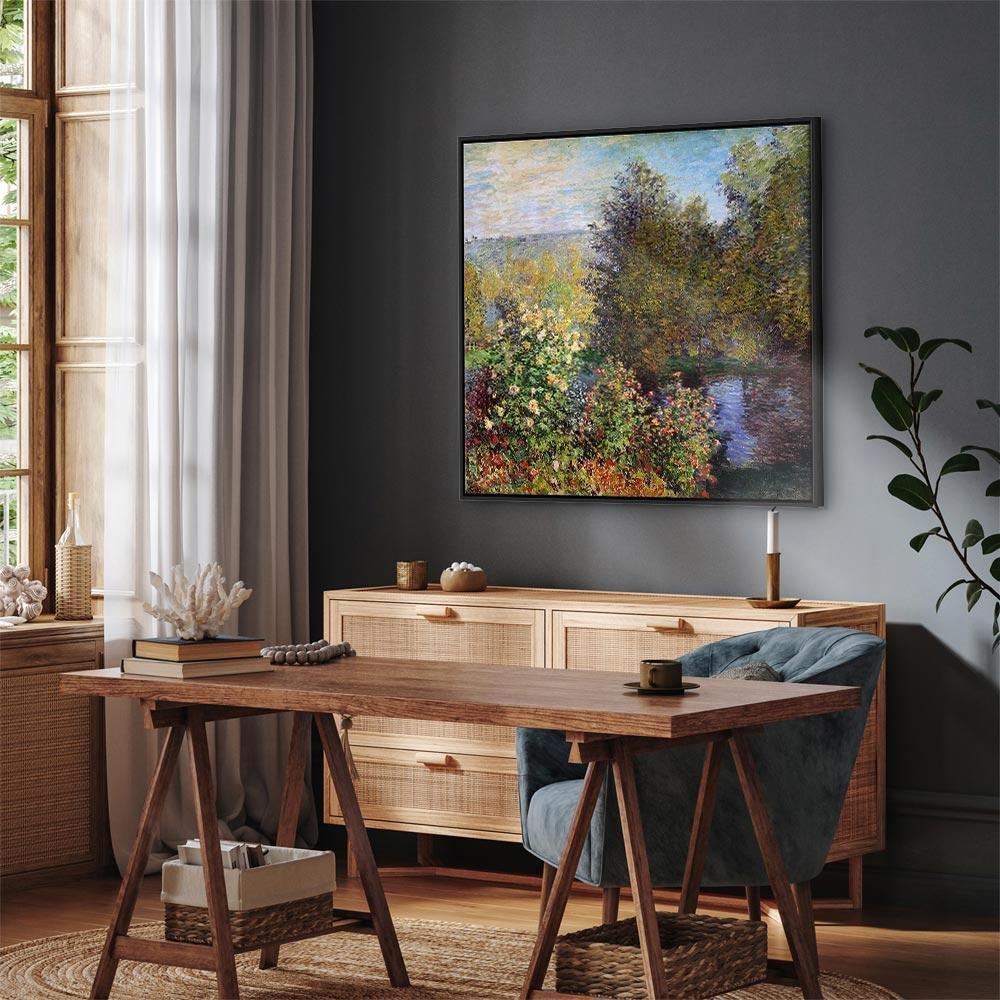 Obraz - Claude Monet – Kącik ogrodowy w Montgeron