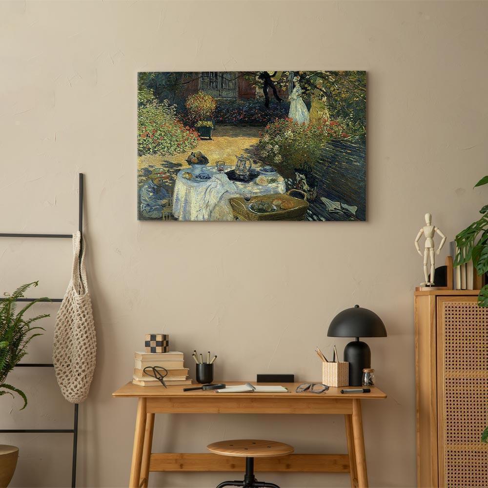 Obraz - Claude Monet – Obiad (ogród w Argenteuil)