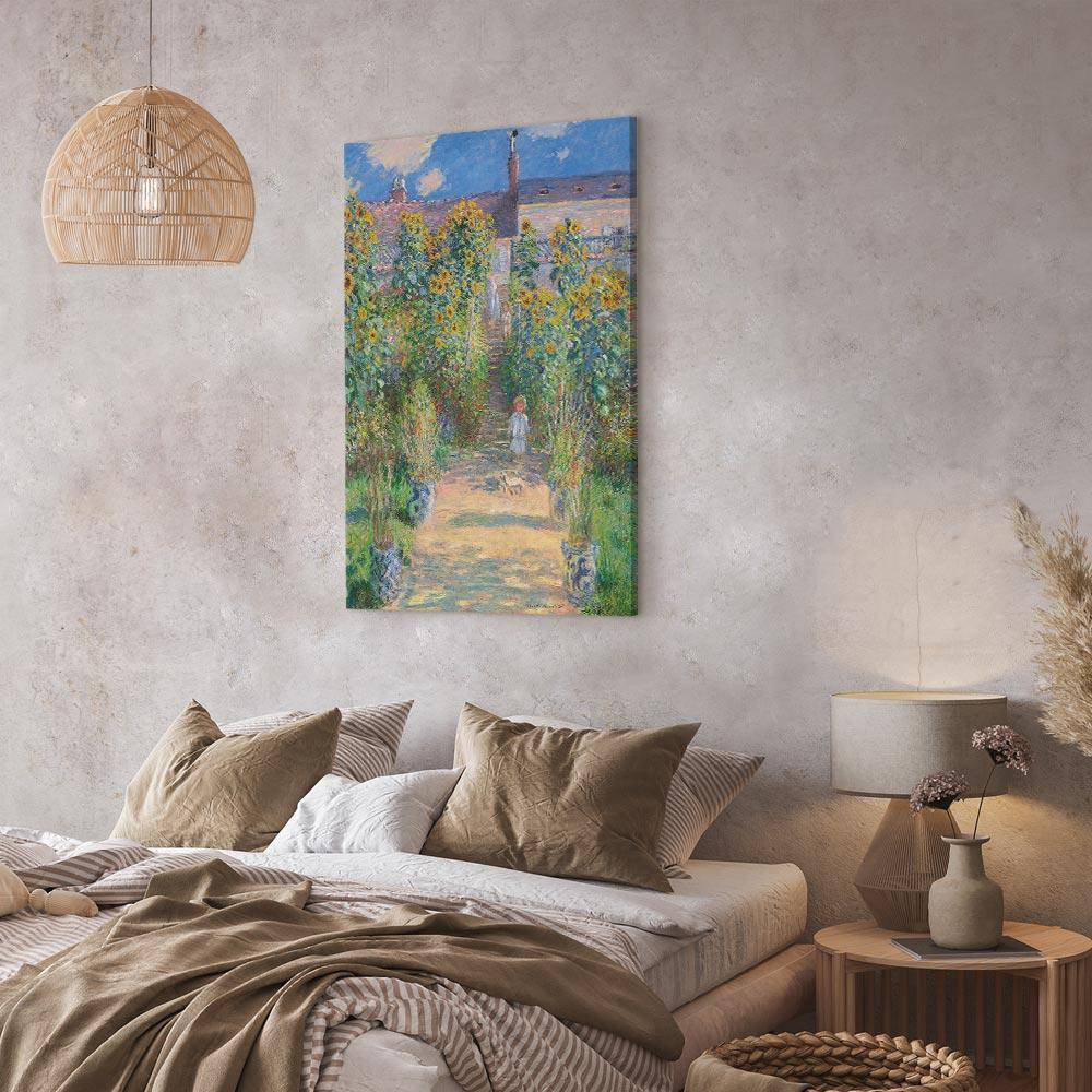 Obraz - Claude Monet – Ogród Moneta w Vétheuil