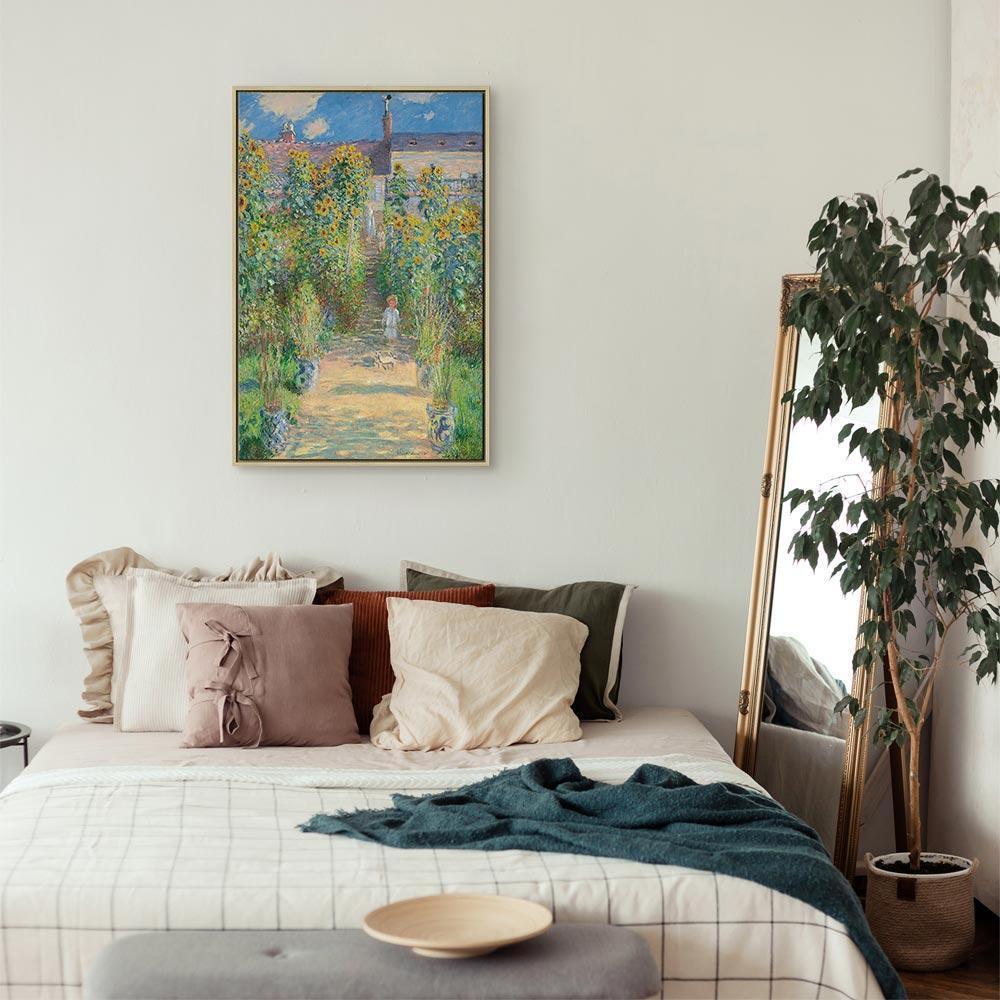 Obraz - Claude Monet – Ogród Moneta w Vétheuil