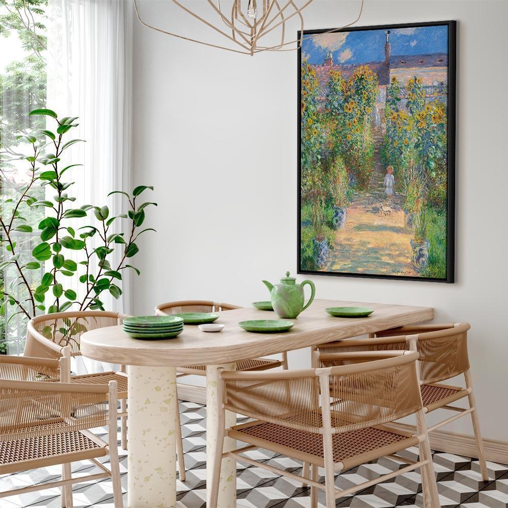 Obraz - Claude Monet – Ogród Moneta w Vétheuil