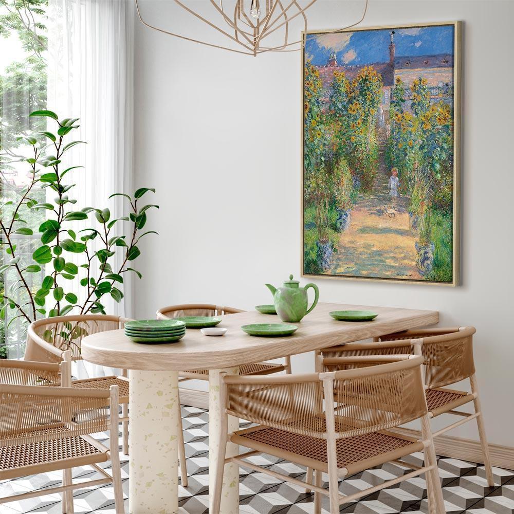 Obraz - Claude Monet – Ogród Moneta w Vétheuil