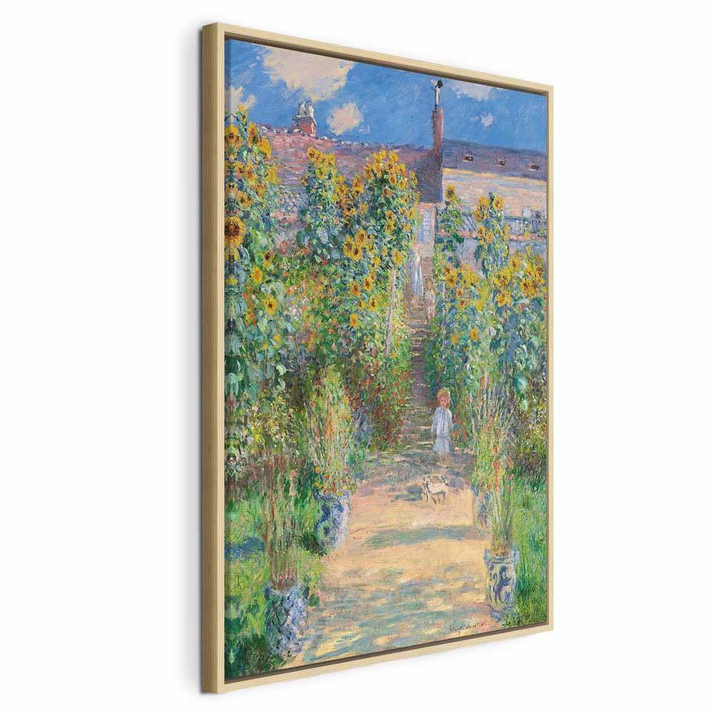 Obraz - Claude Monet – Ogród Moneta w Vétheuil