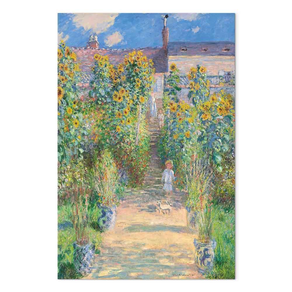 Obraz - Claude Monet – Ogród Moneta w Vétheuil