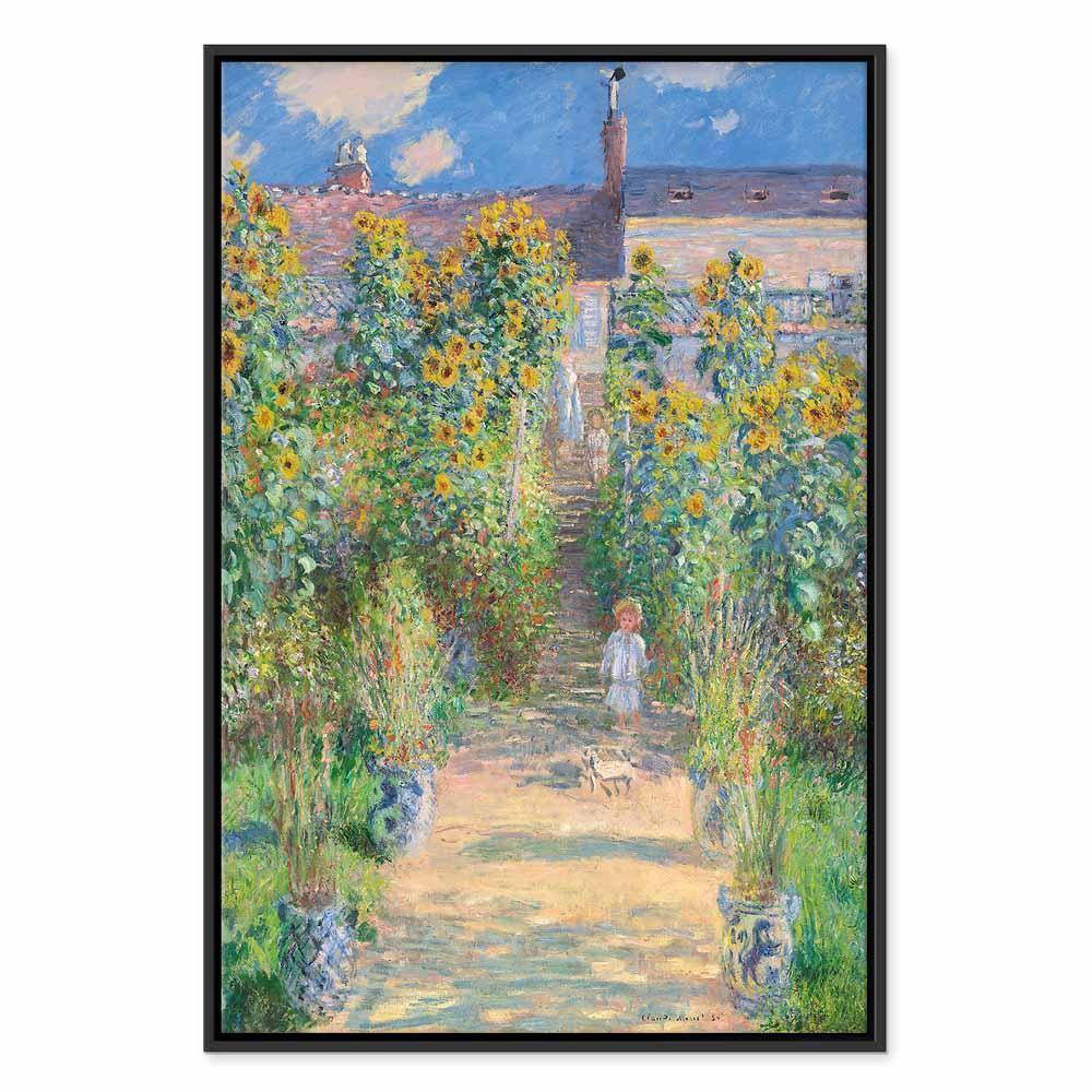 Obraz - Claude Monet – Ogród Moneta w Vétheuil