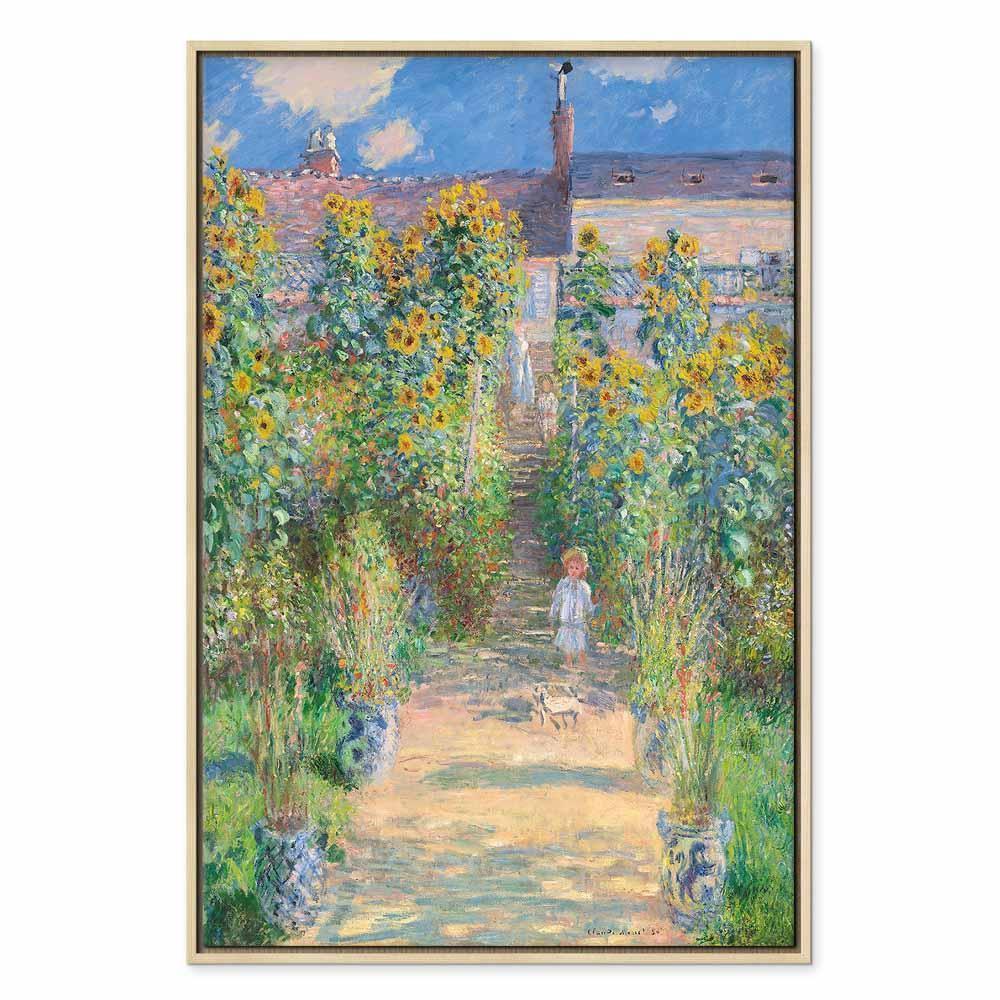 Obraz - Claude Monet – Ogród Moneta w Vétheuil