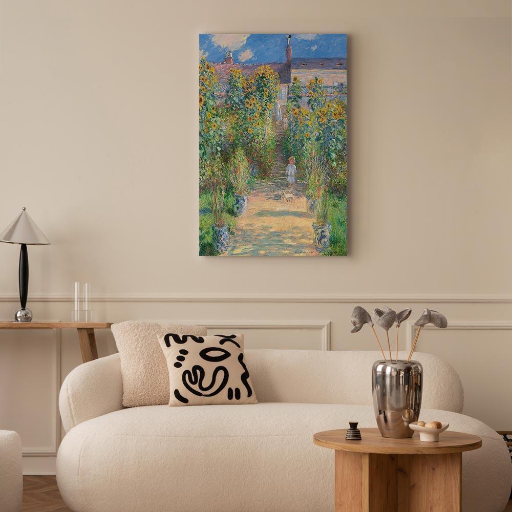 Obraz - Claude Monet – Ogród Moneta w Vétheuil