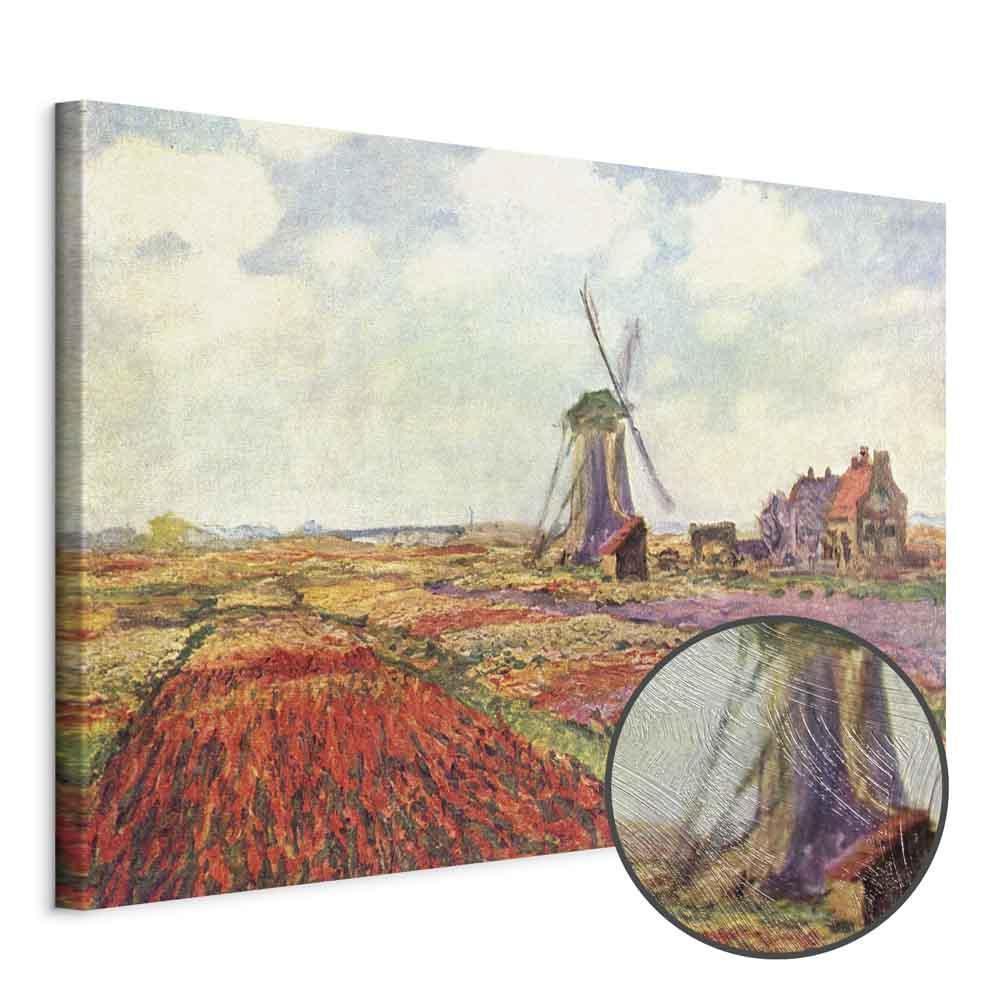 Obraz - Claude Monet – Pola tulipanów i wiatrak w Rijnsburg