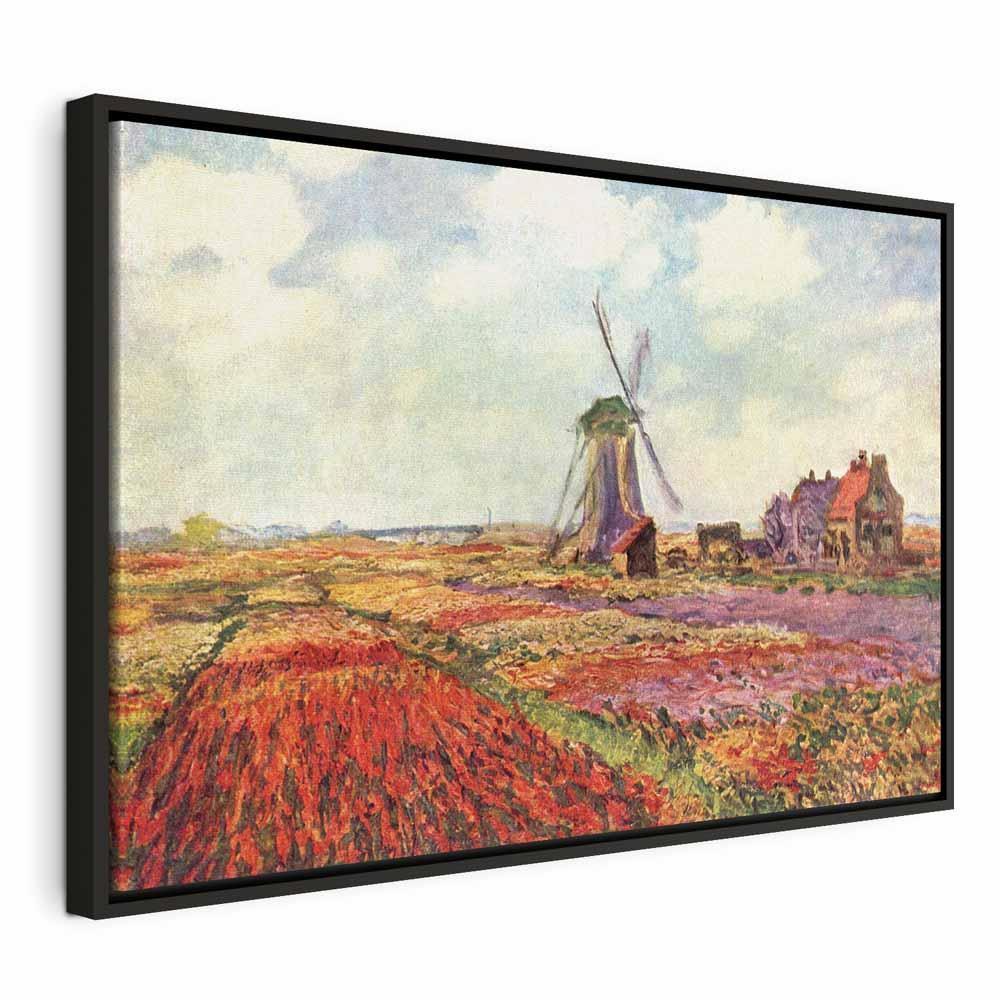 Obraz - Claude Monet – Pola tulipanów i wiatrak w Rijnsburg