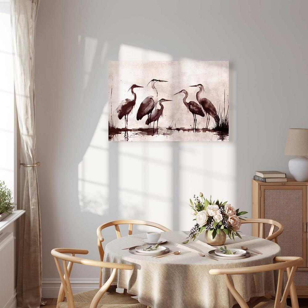 Obraz - Czaple malowane tuszem