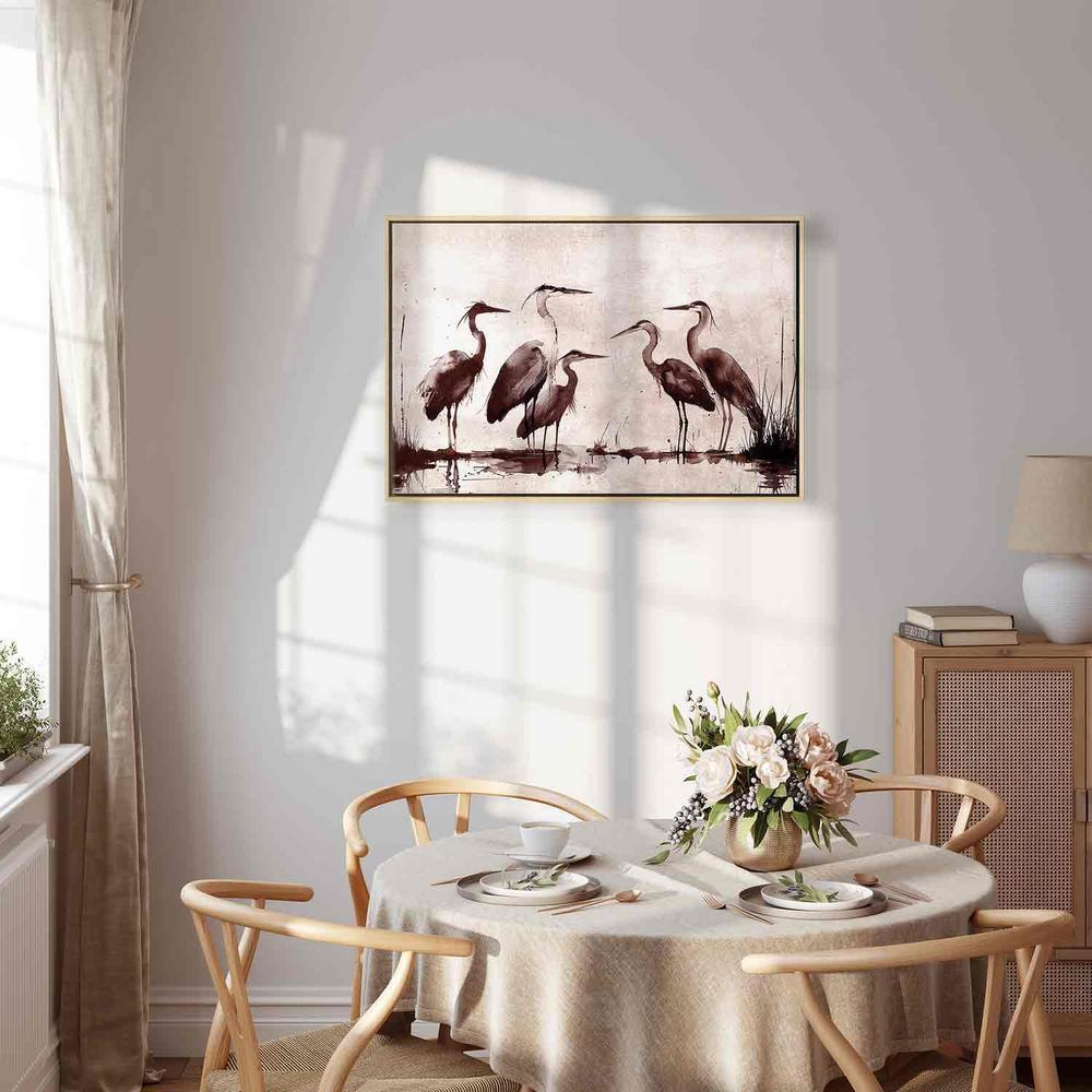 Obraz - Czaple malowane tuszem