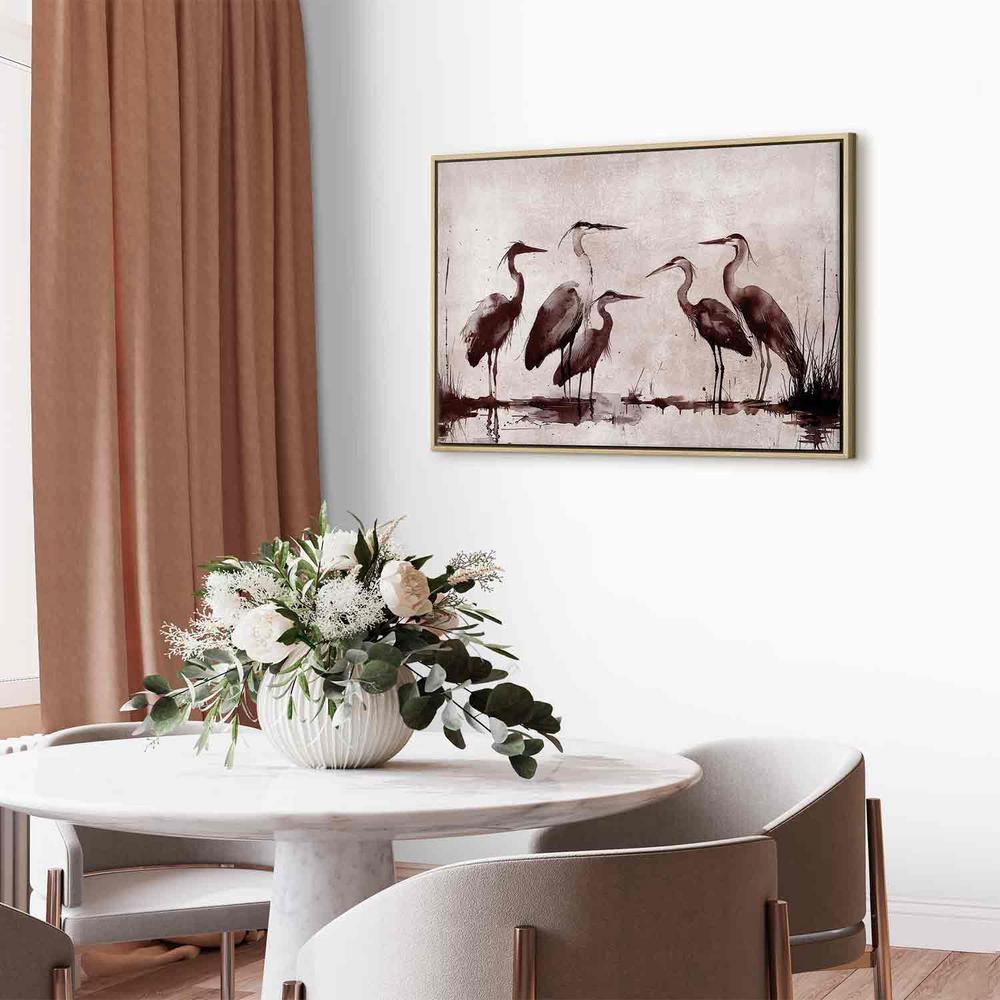 Obraz - Czaple malowane tuszem