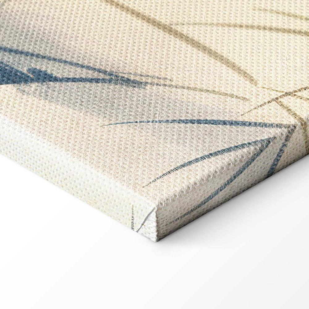 Obraz - Czaple nad zimowym stawem - ilustracja w stylu japońskiego w ciemnej kolorystyce