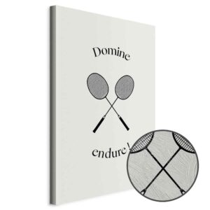 Obraz - Czarne rakiety do badmintona