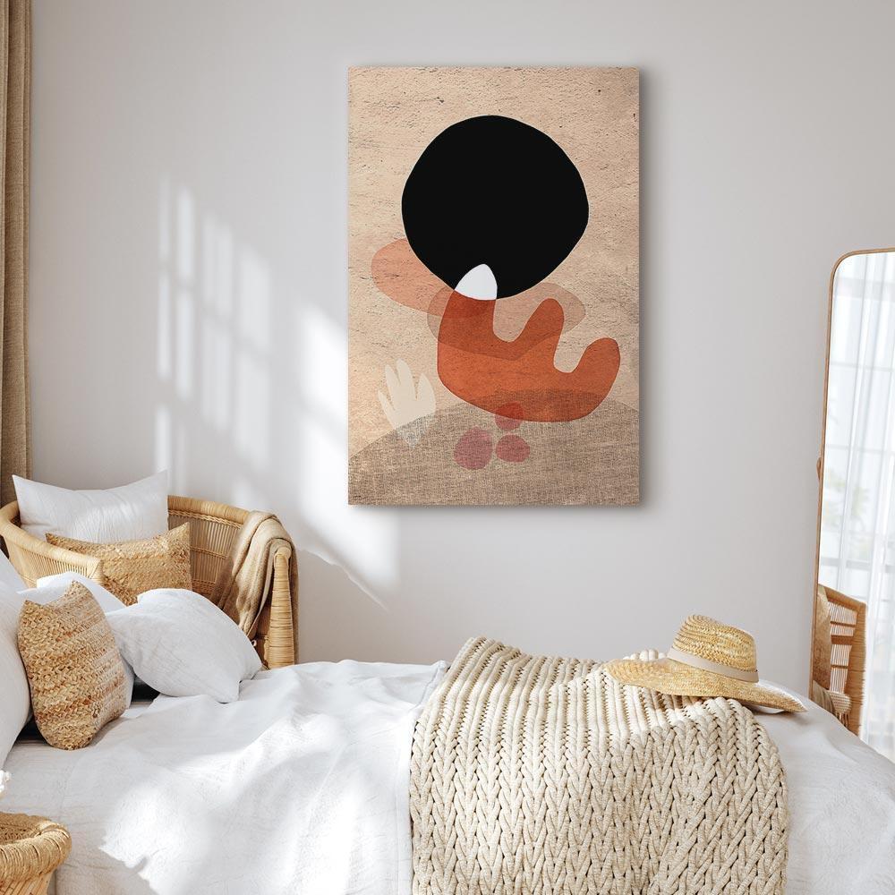 Obraz - Czarny kamień (1-częściowy) pionowy