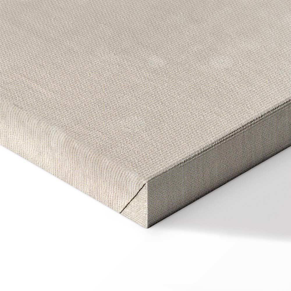 Obraz - Deszczowy czerwiec - kolorowa tęcza wychodząca z chmur na jasnym tle