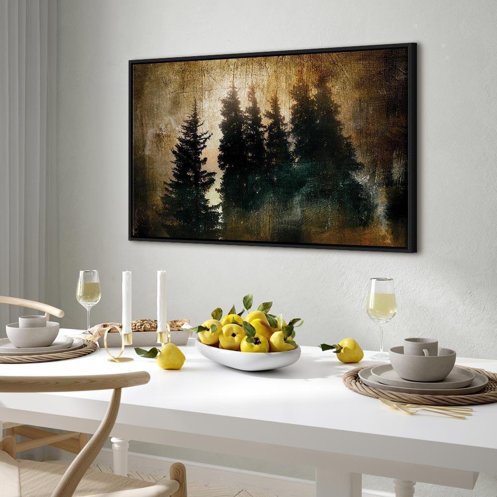 Obraz - Dostojne świerki (1-częściowy) szeroki