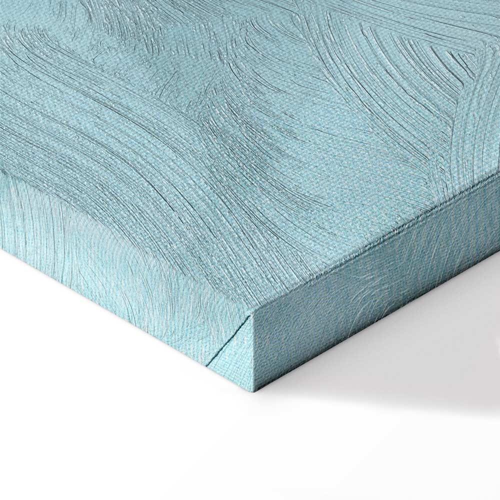 Obraz - Duże liście w odcieniach zielono-miętowych: motyw botaniczny