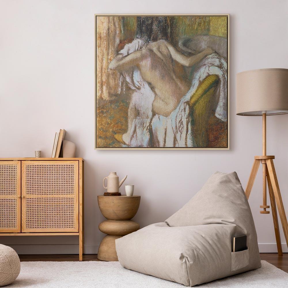 Obraz - Edgar Degas – Dziewczyna wycierająca się