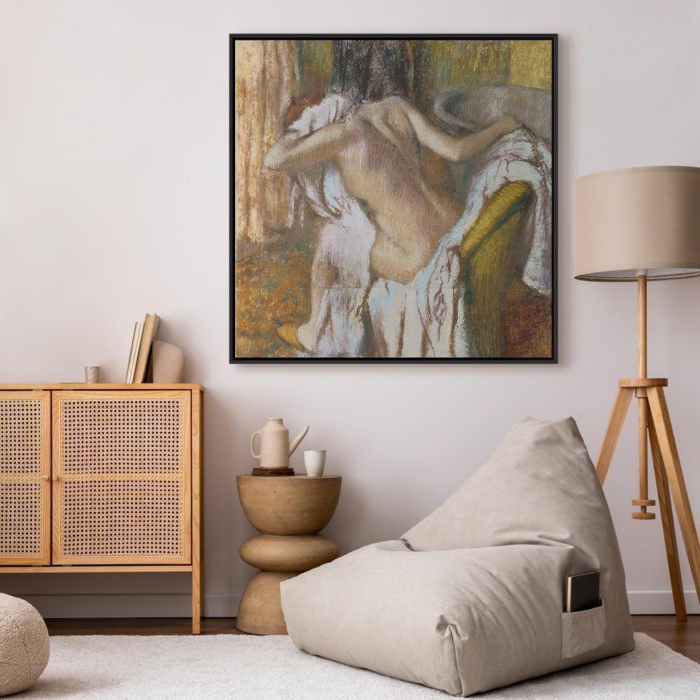 Obraz - Edgar Degas – Dziewczyna wycierająca się