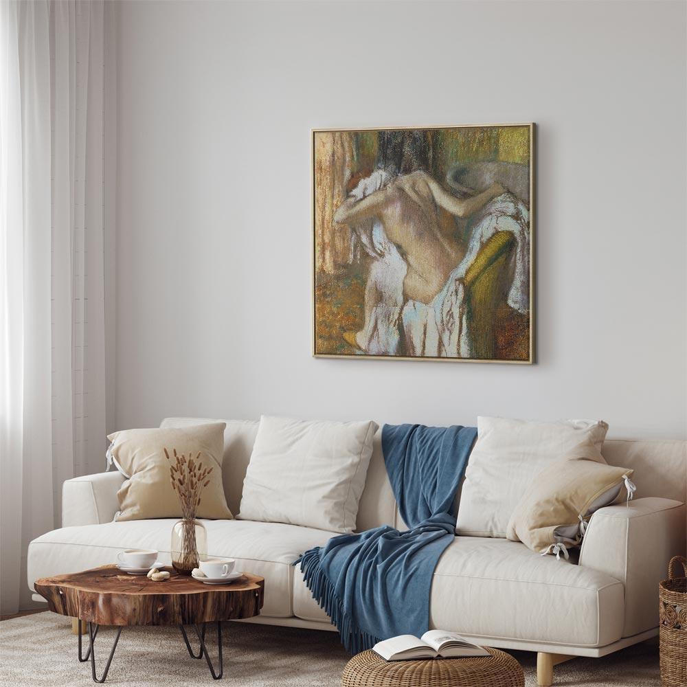 Obraz - Edgar Degas – Dziewczyna wycierająca się