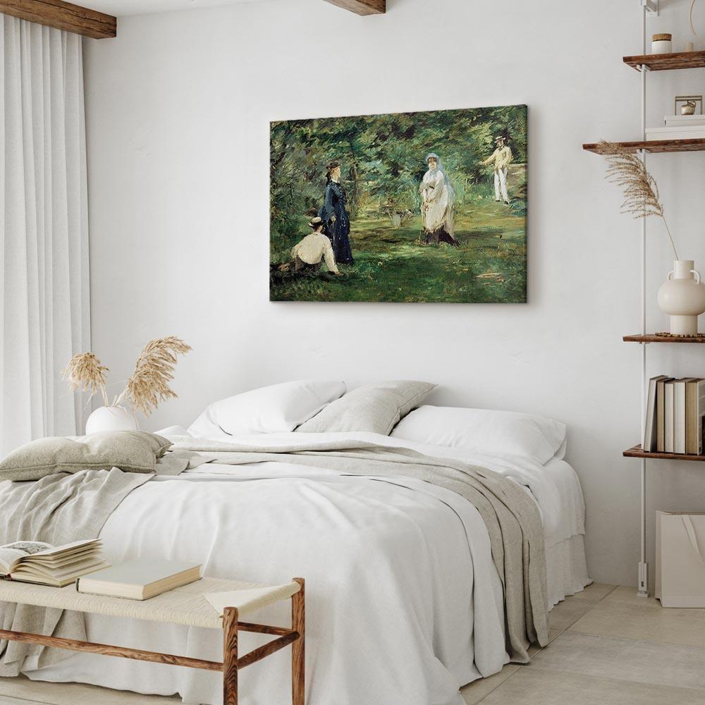 Obraz - Edouard Manet – Gra w krokieta w Paryżu