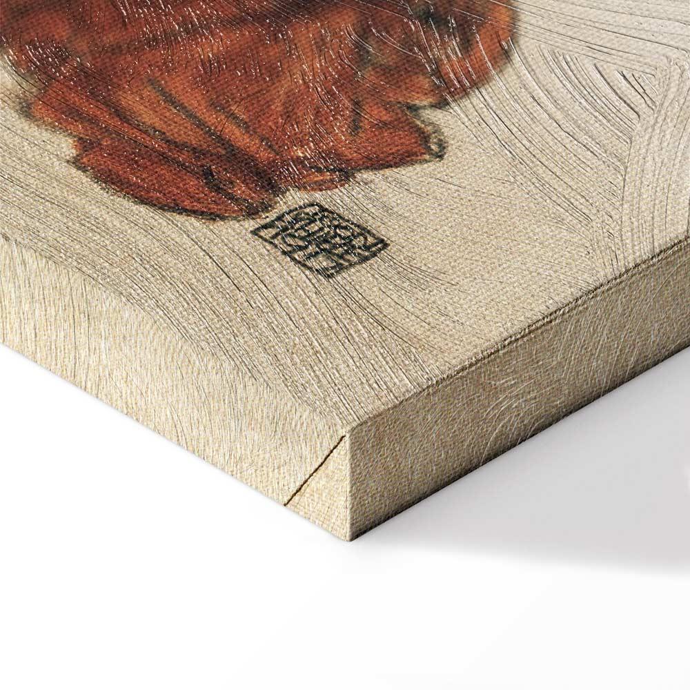 Obraz - Egon Schiele – Liegender Akt mit gelbem Handtuch