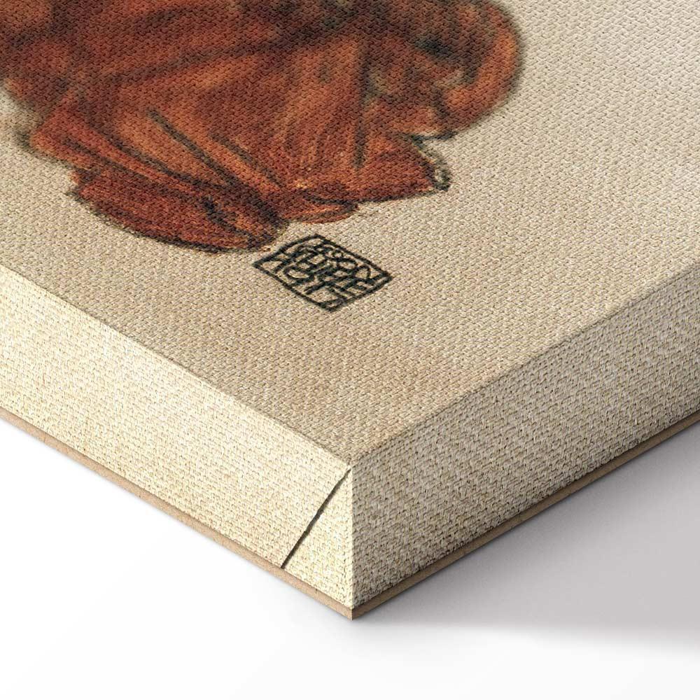 Obraz - Egon Schiele – Liegender Akt mit gelbem Handtuch