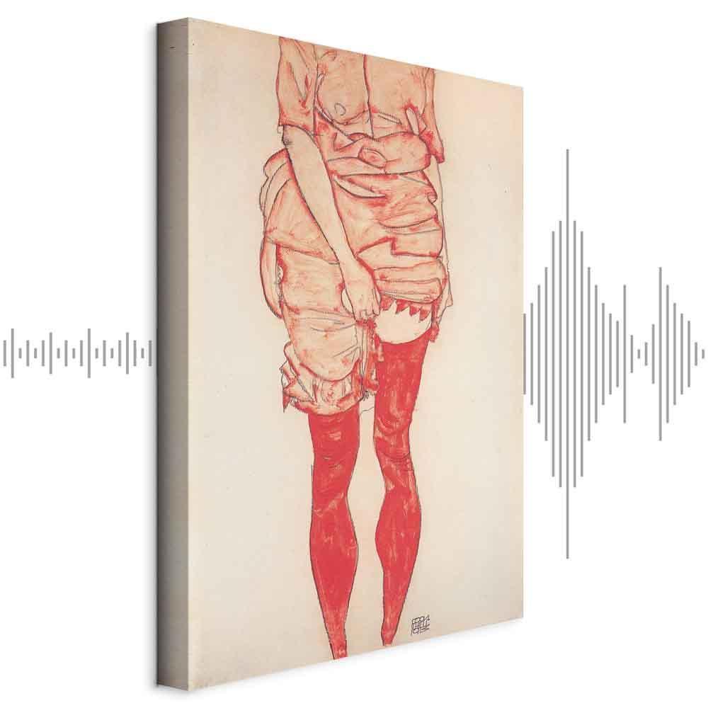 Obraz - Egon Schiele – Stojąca kobieta w czerwieni